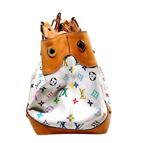 LOUIS VUITTON Authentic Multi Color Ursula Bag Purse Satchel Tote - Picture 3 of 13